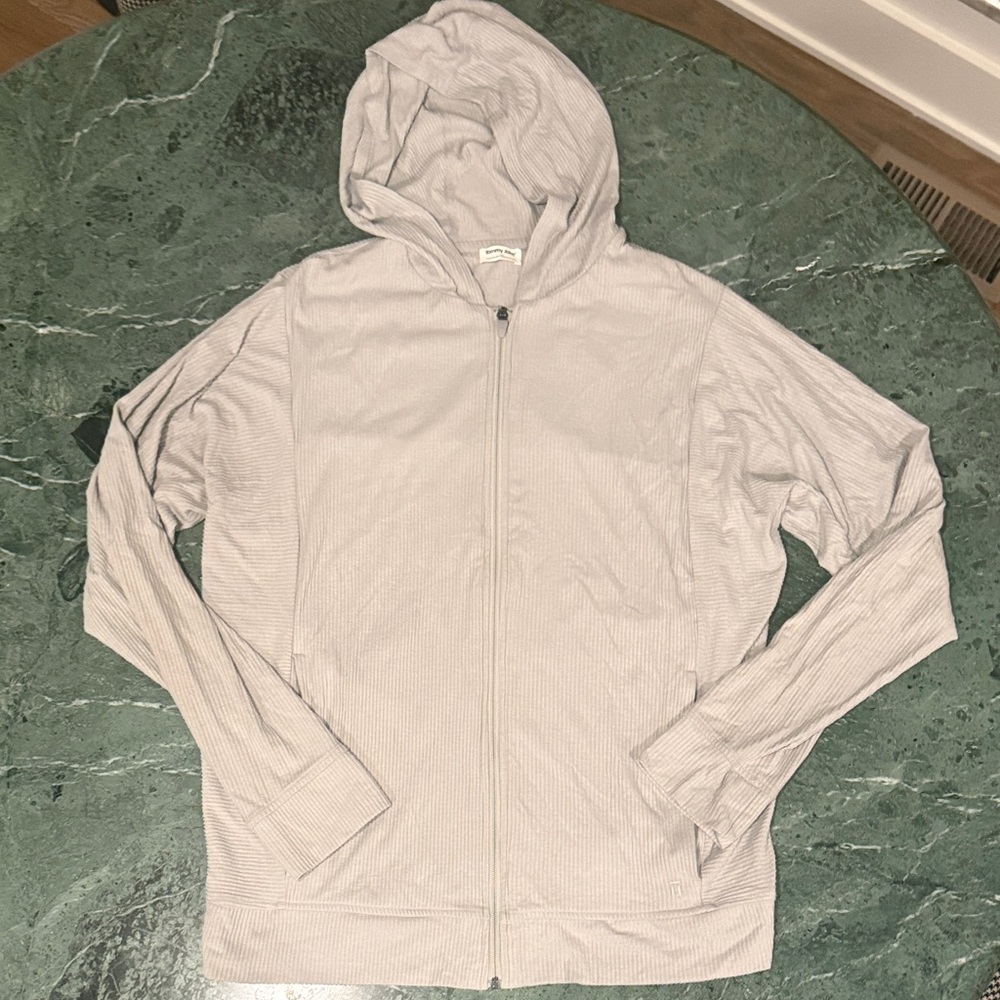 Men’s Tommy John Light Gray Zip-Up Lounge Hoodie